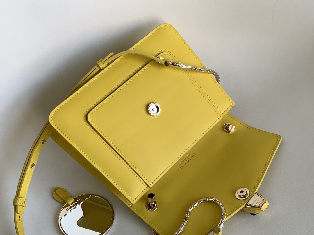 Bvlgari Serpenti Forever Small Crossbody Bag Yellow